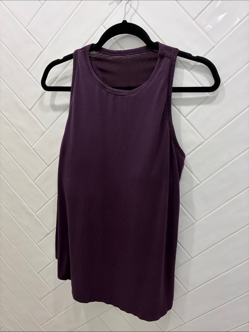 Shebird Women’s built in bra,  sleeveless Tank Top - Plum